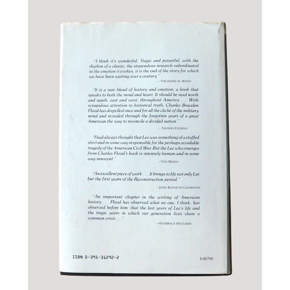 Lee The Last Years By Charles Bracelen Flood 1981 HBDJ with Letters and Clipping - Picture 2 of 11